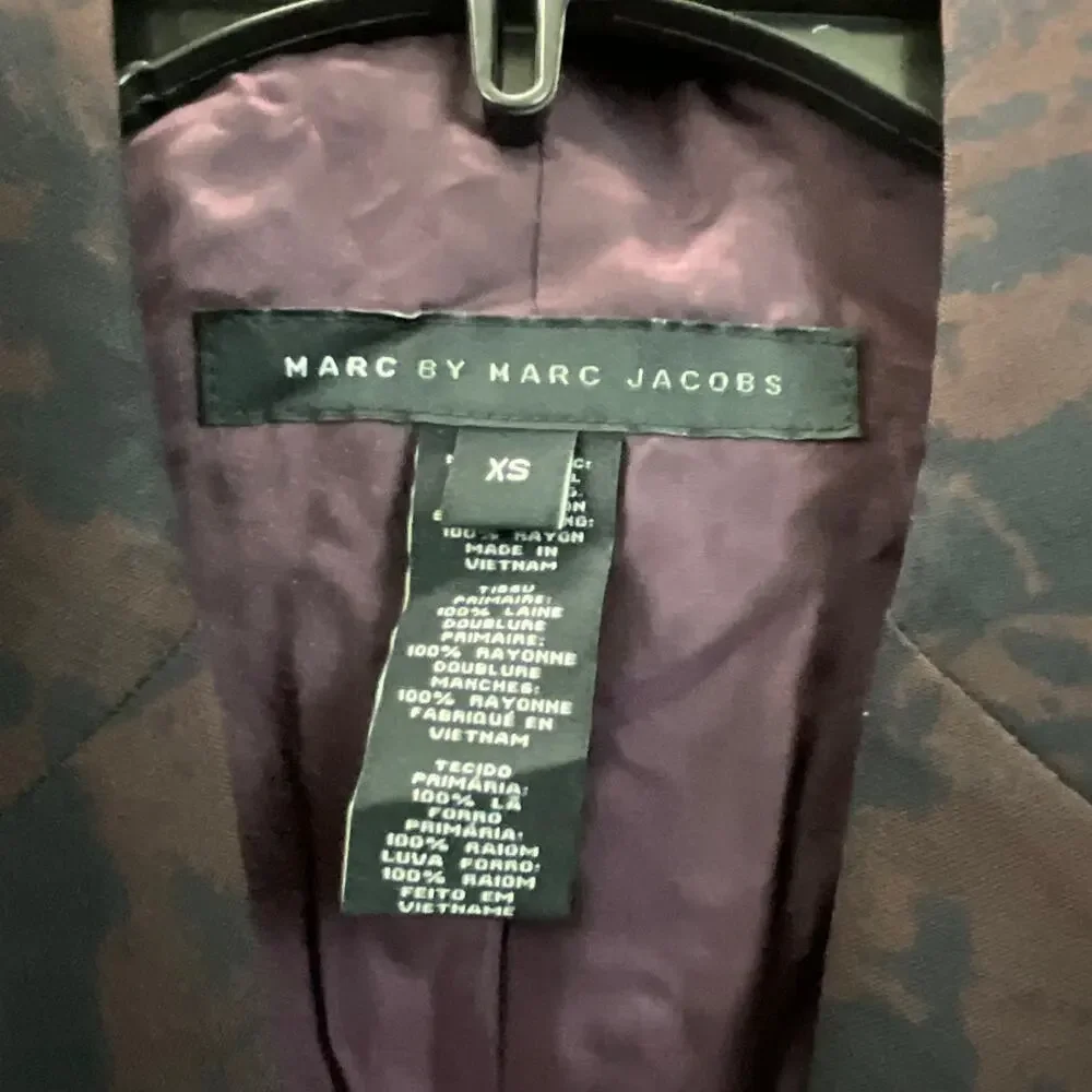Marc Jacobs Men’s Plum Sports Coat Size XS